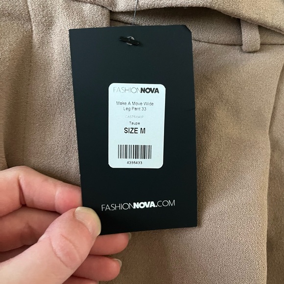 NWT Fashion Nova Make A Move Wide Leg Pants 33” - Picture 5 of 8